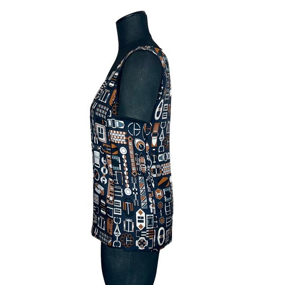 New Genuine Hermes Debardeur Silk Twill Top Made In France Size EU 36 - Picture 6 of 16